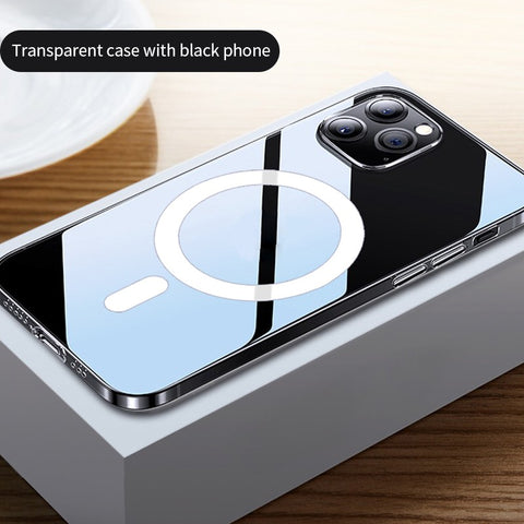 Anti-Drop Transparent Protective Cover with 12 Magnets