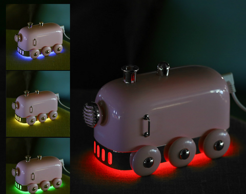 Ultrasonic Humidifier Retro Mini Train USB Aroma Air Diffuser