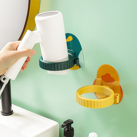 Wall-Mounted Cartoon Hair Dryer Rack for Home Bathroom Storage