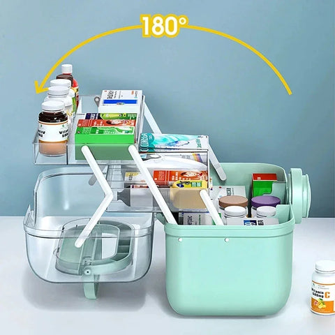 Big Family Medicine Pills box Storage Container