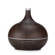 Remote Control Wood Grain Aromatherapy Lamp with Diffuser